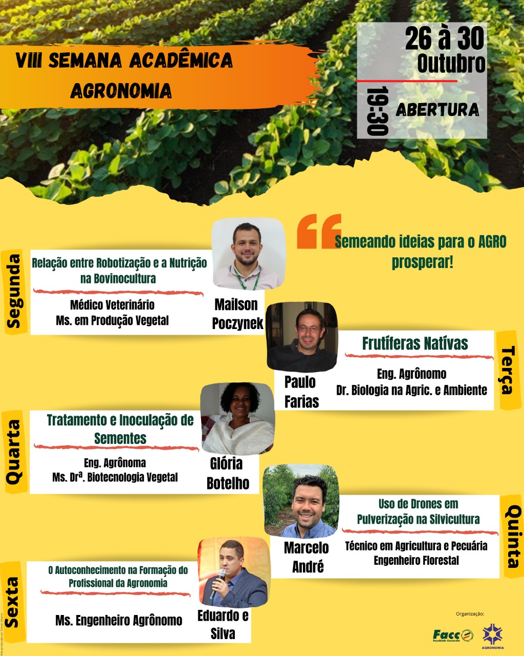 VIII Semana Acadêmica de Agronomia - FACC - Concórdia